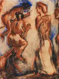 Hexenritt by Christian Rohlfs, 1916, Gouache, sold Jun 2018
