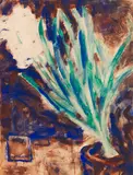 Weiße Hyazinthe by Christian Rohlfs, Um 1916, Water-tempera, sold Jun 2018