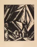 Lyonel Feininger, Gelmeroda VII, 1918, Woodcut