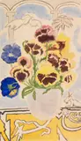 Erich Heckel, Blumenstilleben, 1958, Gouache