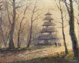 Otto Eduard Pippel, Morgenlicht am Chinesischen Turm in München