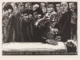 Gedenkblatt für Karl Liebknecht by Käthe Kollwitz, 1919/20, Woodcut, sold Jun 2018