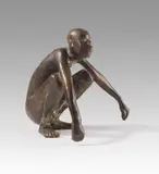 Hockender Neger by Gerhard Marcks, 1956, Bronze, sold Jun 2018