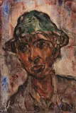 Bursche mit Hut by Christian Rohlfs, 1921, Water-tempera, sold Jun 2018