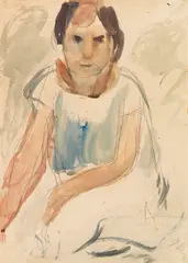 Junges Mädchen by George Bouzianis, Wohl um 1930, Watercolor, sold Jun 2018