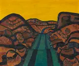 Josef Scharl, Bergstraße (Mountain Road), 1949, Oil on canvas