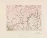 Minotaure blessé. VI by Pablo Picasso, 1933, Etching, sold Jun 2018