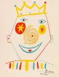 Le Clown by Pablo Picasso, 1962, Lithograph in colors, sold Jun 2018