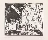 Lyonel Feininger, Windmühle, 1919, Woodcut