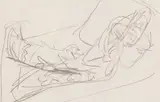 Liegende (Skizze zu dem Gemälde: Olympia) by Ernst Ludwig Kirchner, Um 1914/15, Pencil drawing, sold Jun 2018