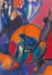 Komposition by Adolf Hölzel, Um 1930, Pastel, sold Jun 2018