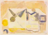Ida Kerkovius, Sitzende Figuren, 1967, Watercolor
