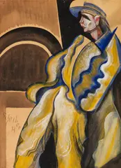 Der Mann by Hugo Scheiber, Wohl um 1920, Gouache, sold Jun 2018