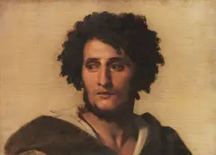 Anselm Feuerbach, Studienkopf eines Römers, 1857, Oil on canvas