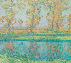 Charles Johann Palmié, Sommerlandschaft, 1909, Oil on canvas