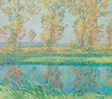 Charles Johann Palmié, Sommerlandschaft, 1909, Oil on canvas