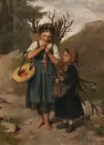 Franz Defregger, Die kleinen Reisigsammlerinnen