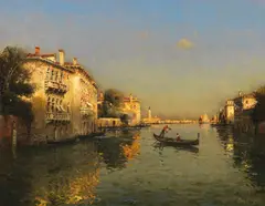 Antoine Bouvard d. Ä., Canal Grande, Wohl um 1920, Oil on canvas