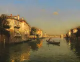 Antoine Bouvard d. Ä., Canal Grande, Wohl um 1920, Oil on canvas