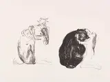 Edvard Munch, Bjørnen (Der Bär), 1908/09, Lithograph