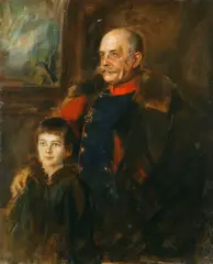 General von Hartmann und Sohn Hermann by Franz von Lenbach, Ca. 1870, Oil on canvas, sold May 2018