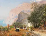 Carl Wuttke, Prozession auf Capri, 1893, Oil on canvas