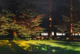 Paul Wilhelm Keller-Reutlingen, Grasende Schafe auf der Waldlichtung, Wohl um 1890, Oil on canvas