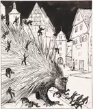 Thomas Theodor Heine, 2 Bll.: Preußen kolonisiert. Der Weg des deutschen Liberalen