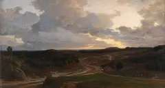 Valentin Ruths, Abendstimmung in der Heide, 1878, Oil on canvas