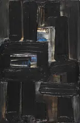 Pierre Soulages, Peinture 33 x 22, 1957, 1957, Oil on canvas