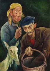 Klettenfeve und Josevetter by Albert Birkle, 1927, Oil on cardboard, sold Dec 2017
