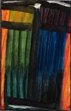 Grosse Meditation: Fegefeuer I by Alexej von Jawlensky, 1937, Oil on paper, sold Dec 2017