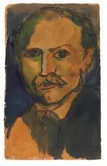 Selbstporträt by Emil Nolde, 1910, Watercolor, sold Dec 2017