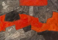 Composition abstraite by Serge Poliakoff, 1964, Oil on canvas, sold Dec 2017