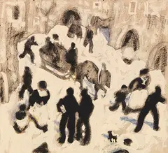 Im Winter by Alfons Walde, Wohl um 1925, Tempera, sold Dec 2017
