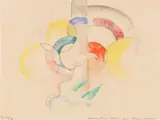 Franz Marc, Abstraktes Aquarell I, 1913/14, Watercolor