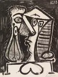 Figure composée II by Pablo Picasso, 1949, Lithograph, sold Dec 2017