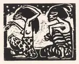 Emil Nolde, Mann und Weibchen, 1912, Woodcut