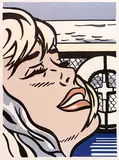 Roy Lichtenstein, Shipboard Girl, 1965, Offset lithograph in colors