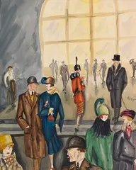 Dodo, Straßenszene, Wohl 1920, Watercolor