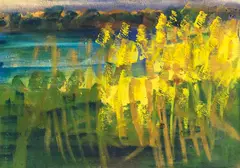 Schilf by Rainer Fetting, 1997, Oil on canvas, sold Dec 2017