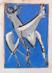Cavaliere by Marino Marini, 1948, Oil, sold Dec 2017