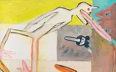 Ohne Titel by Michel Majerus, Um 2000, Acrylic on canvas, sold Dec 2017
