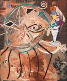 Jonathan Meese, Die Mutterspuhle rotiert den Meese zu Frischeis