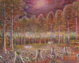 Armin Boehm, Mondstadt II, 2003, Acrylic on canvas
