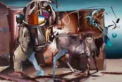 Roman Kochanski, Verspielt, 2011, Oil on canvas