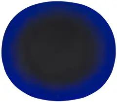 Rupprecht Geiger, A.S. 710/76 (Blau-Schwarz Konzentrisch), 1976, Acrylic on panel