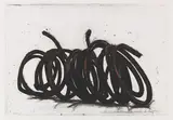 Bernar Venet, Four Indeterminate Lines, 2014, Etching in colors
