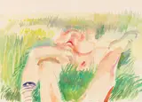 Maria Lassnig, Im Garten