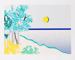 Titled by Roy Lichtenstein, 1996, Screenprint in colors, on Coventry Rag paper, with full margins, sold Dec 2017